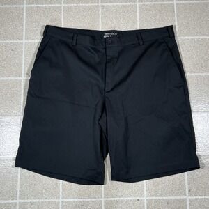 Nike Golf Black Tour Performance Shorts Mens 40 w/ 11" Inseam Dri Fit Flat Front